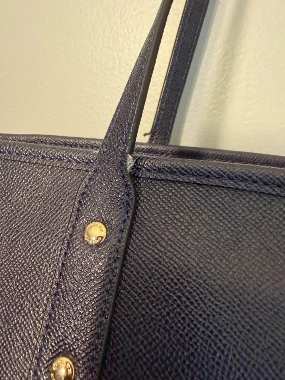 Coach Navy City Tote